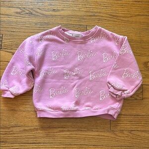 Zara Pink Barbie Sweatshirt 2-3